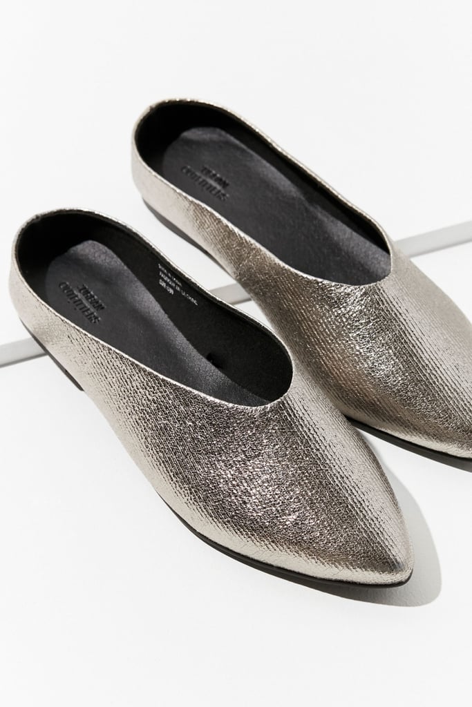 Urban Outfitters Metallic Pointy Mules