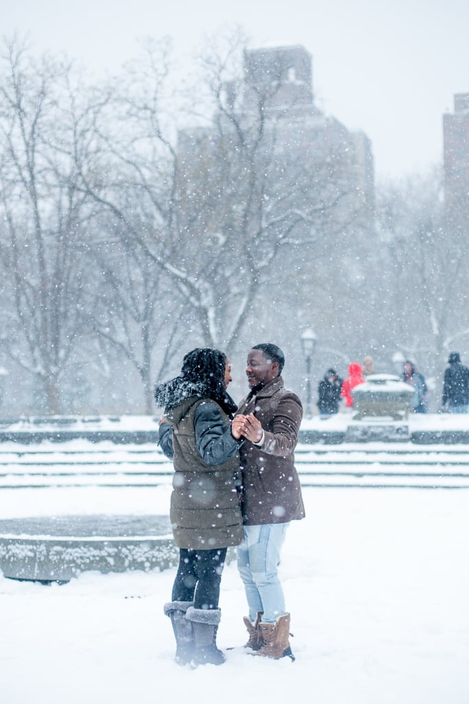 Snowy Engagement Shoot in New York