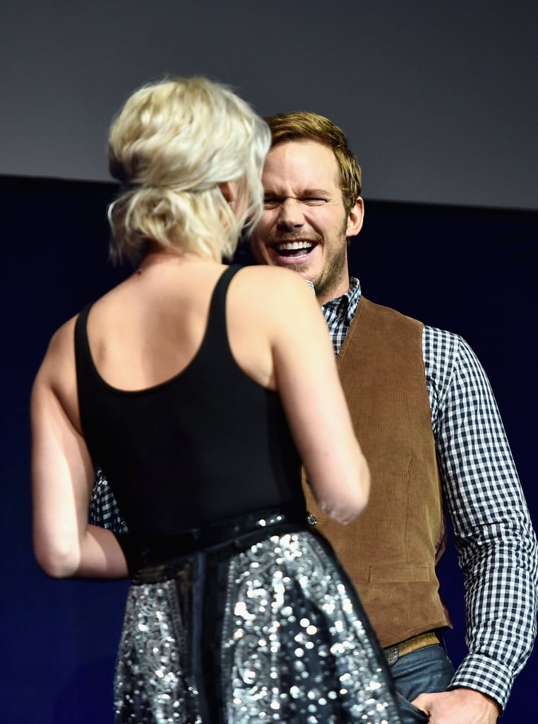 Jennifer Lawrence and Chris Pratt at CinemaCon 2016