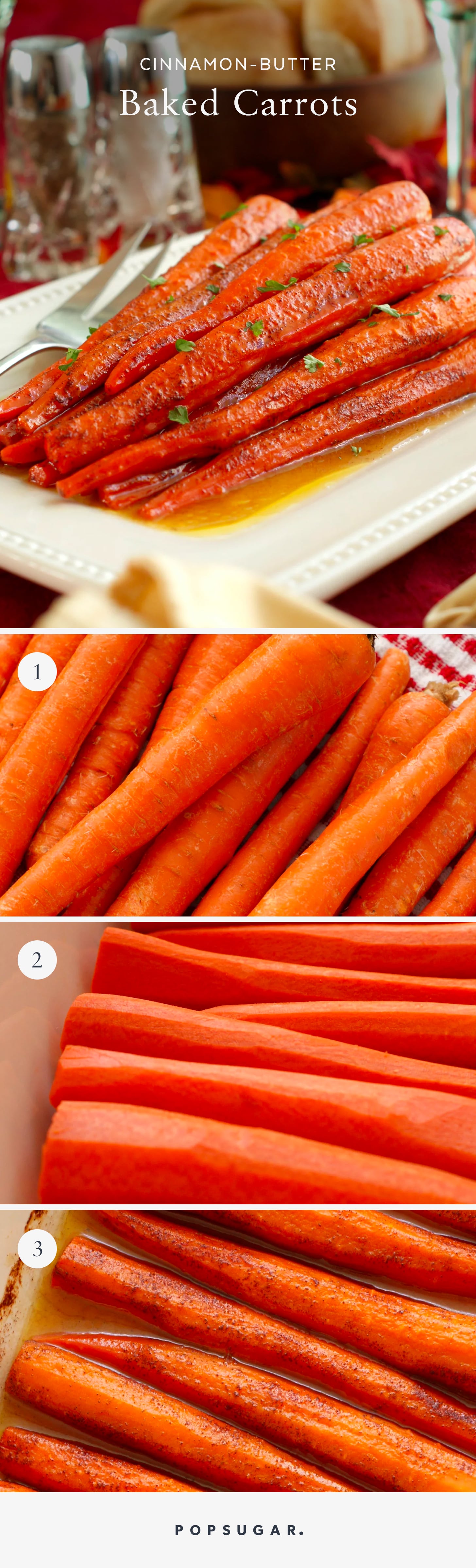 cinnamon butter baked carrots recipe