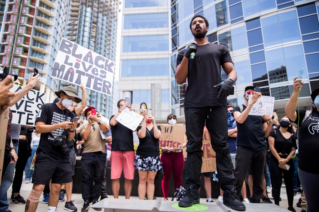 Michael B. Jordan Speaks at Black Lives Matter March in LA