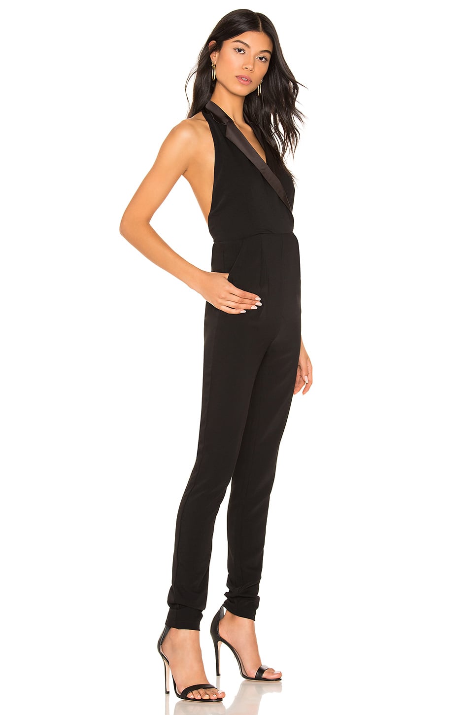 Bcbg hot sale tuxedo jumpsuit