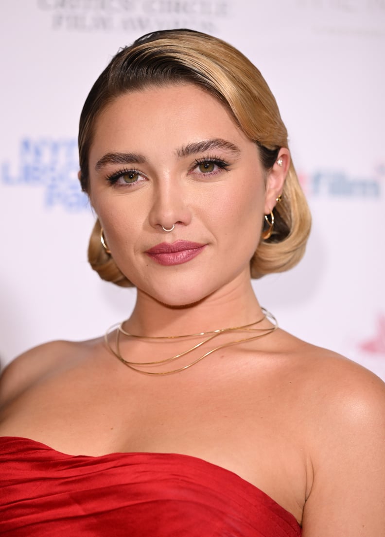 LONDON, ENGLAND - FEBRUARY 05: Florence Pugh attends the 43rd London Critics' Circle Film Awards 2023 at The Mayfair Hotel on February 05, 2023 in London, England. (Photo by Karwai Tang/WireImage)