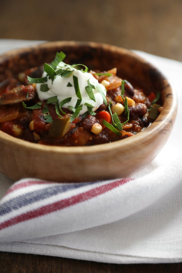 SlowCooker Vegetarian Chili Summer SlowCooker Recipes POPSUGAR