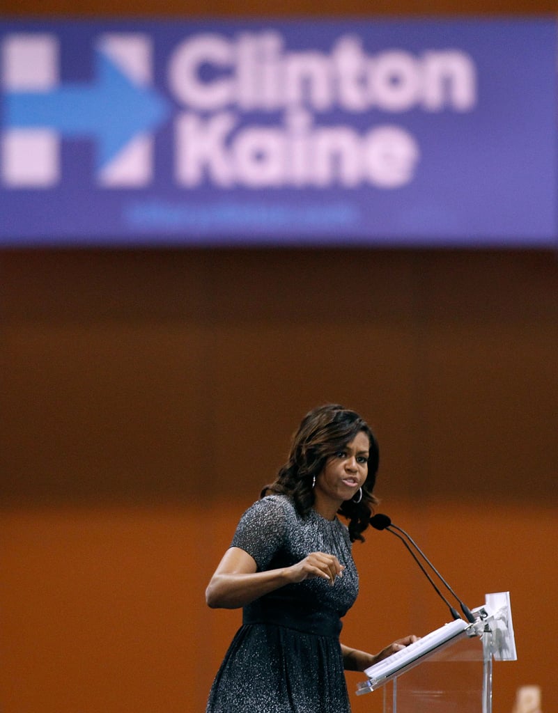 Michelle Obama Ombre Dress at Hillary Clinton Campaign 2016