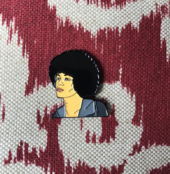 Angela Davis Lapel Pin | Famous Women in History Gifts | POPSUGAR Love ...