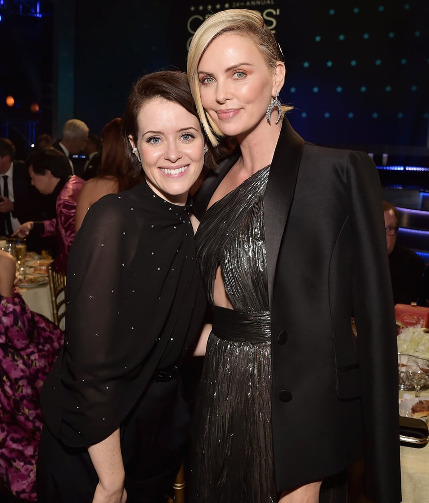 Pictured: Claire Foy and Charlize Theron