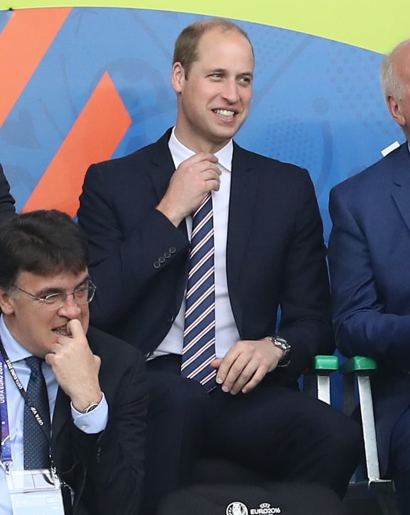 Prince William at Soccer Game in France June 2016