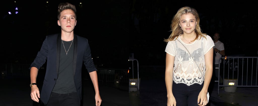 Chloe Moretz and Brooklyn Beckham at Ed Sheeran's Concert