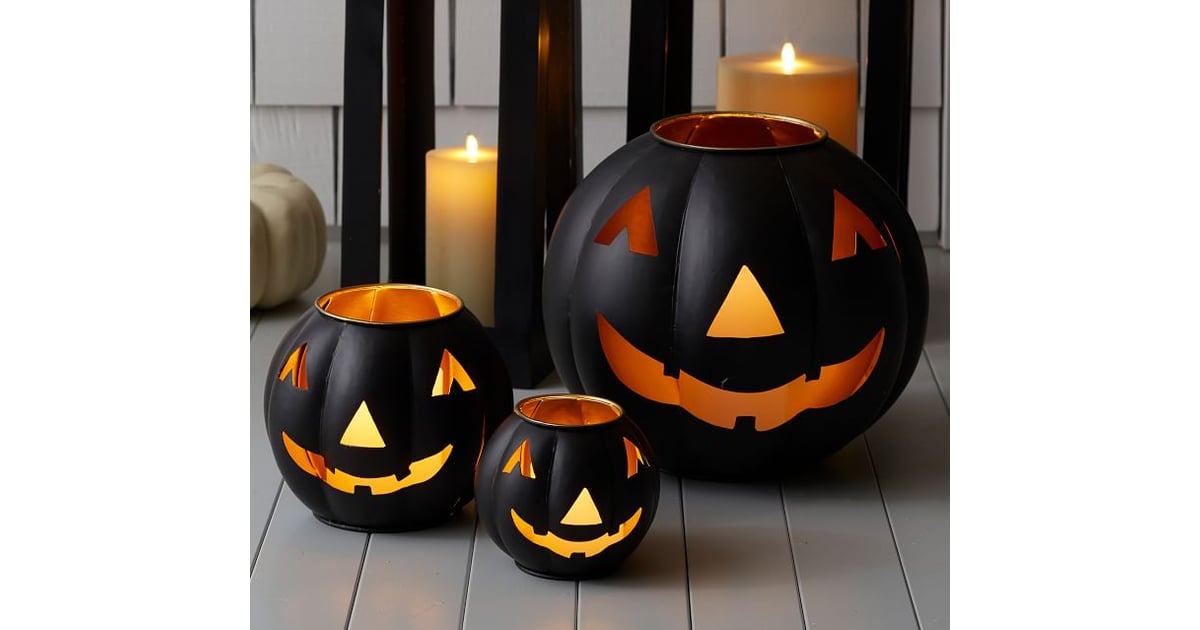 Metal JackO'Lantern Candle Holders Best Pottery Barn Halloween