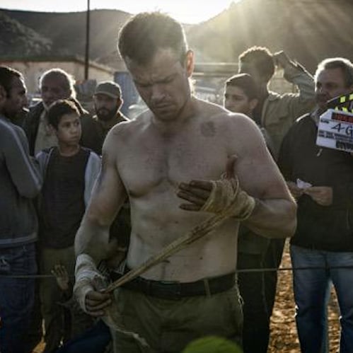 Matt Damon Shooting Bourne Movie 2015