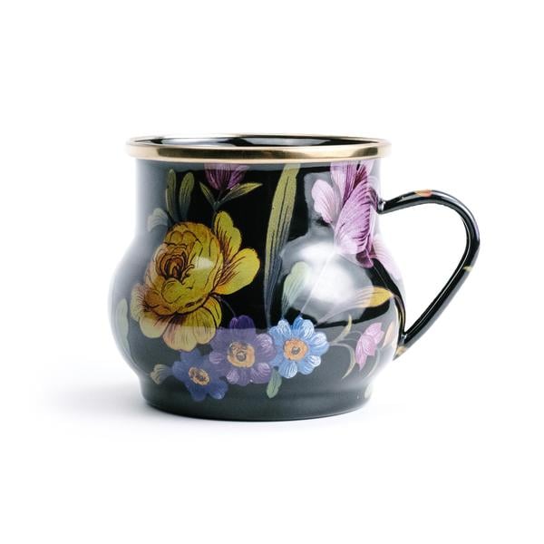 Mackenzie-Childs Enameled Floral Mug
