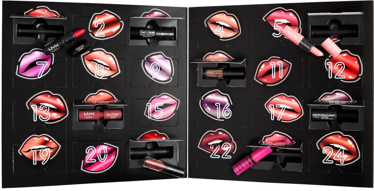 NYX Lipstick Advent Calendar 2017 PS Beauty