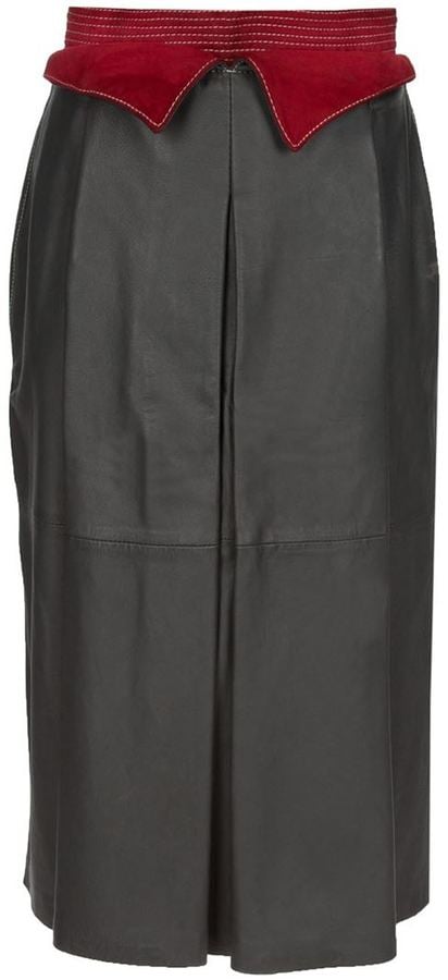 Gianfranco Ferre Vintage Leather Skirt