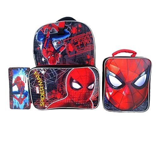 Spiderman Backpack, Lunch Kit and Pencil Case