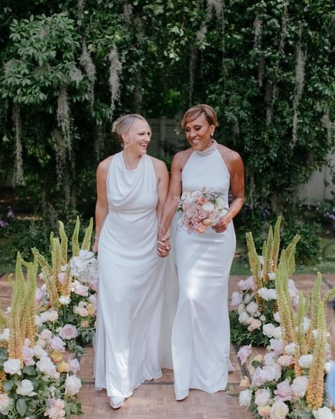 Robin Roberts and Amber Laign