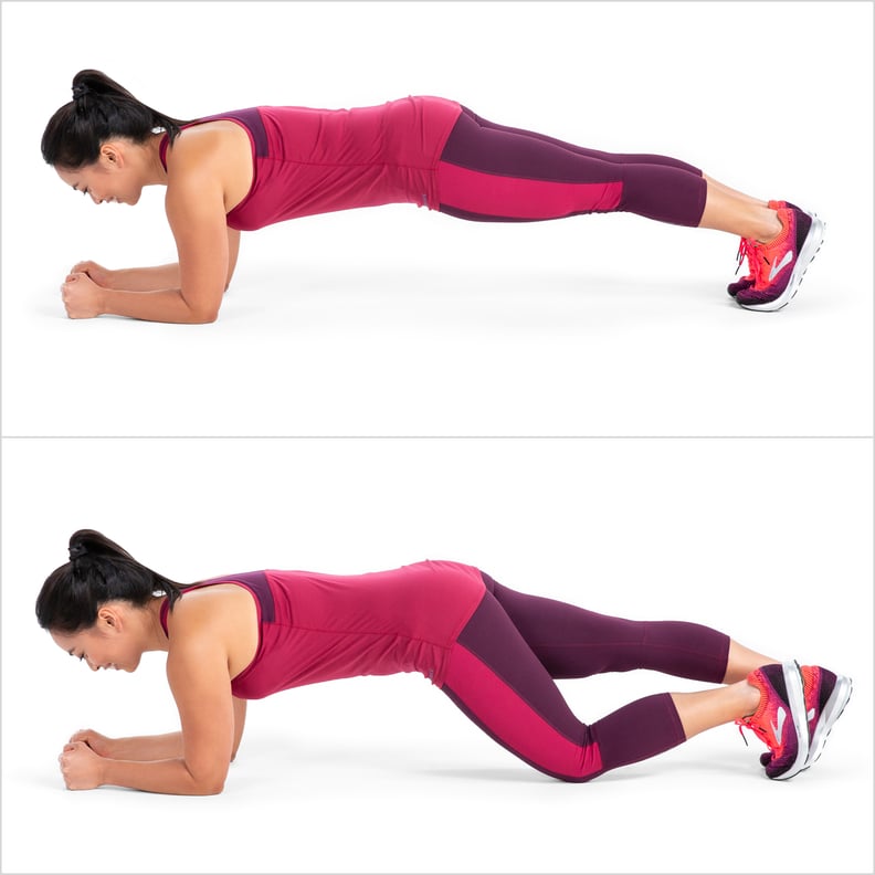 Elbow Plank With Alternating Knee Tap