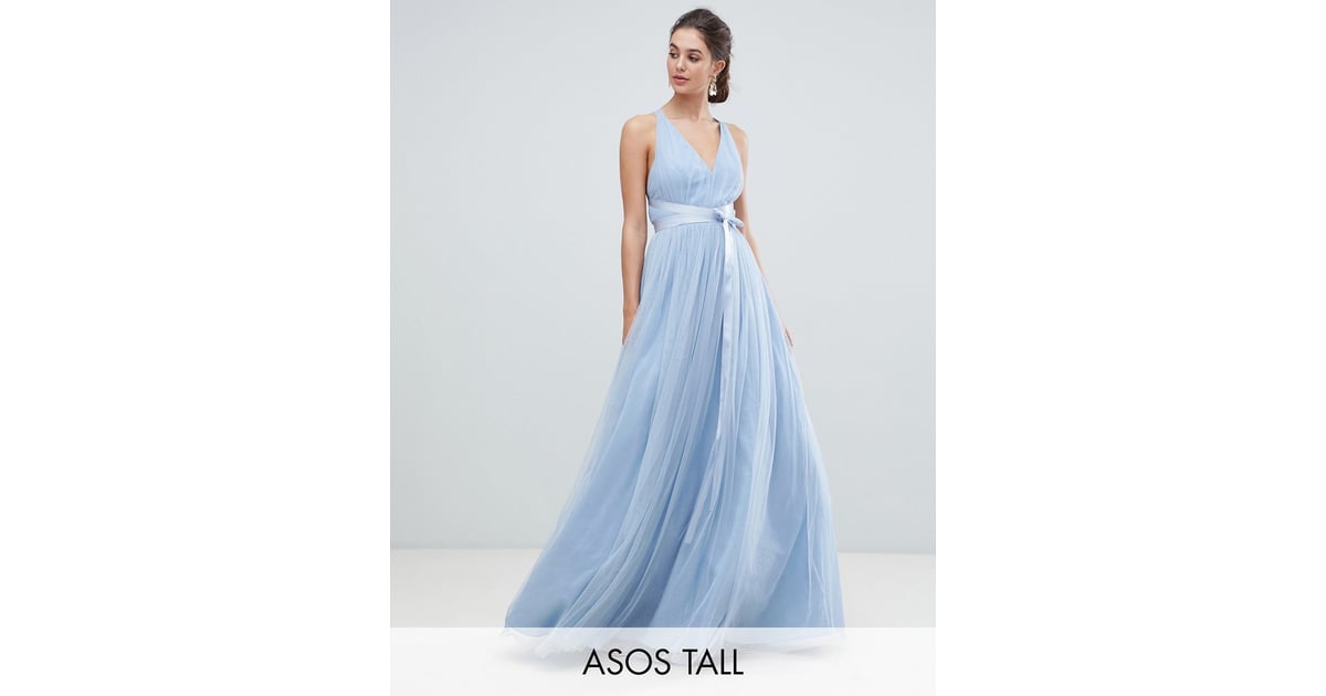 ASOS Premium Tall Tulle Maxi Prom Dress With Ribbon Ties The Best