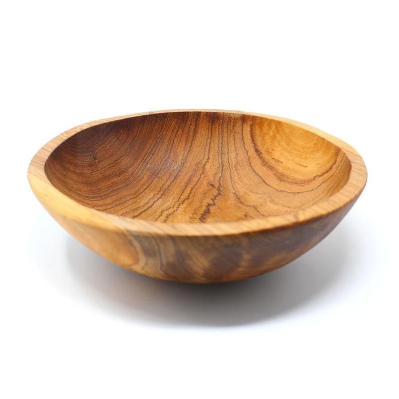 For the Next House Party: Handcarved Olive Wood Bowl