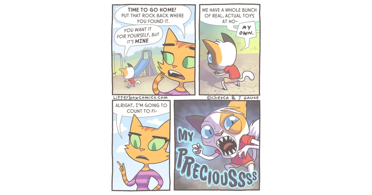 Litterbox Comics on Bringing Home New Toys Funny Parenting Cat Comics