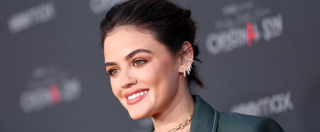 Lucy Hale's Short Supermodel Nails Are the Perfect Transitional Mani