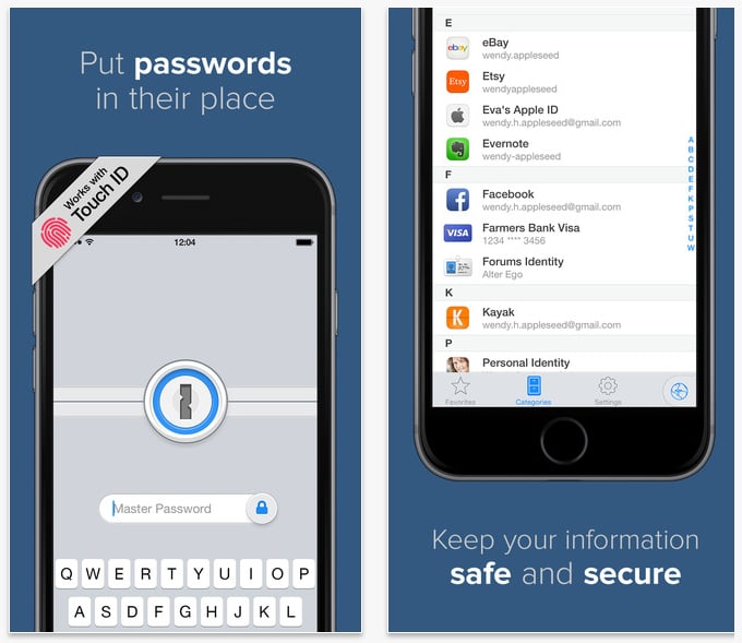 1password pro from iphone to pc