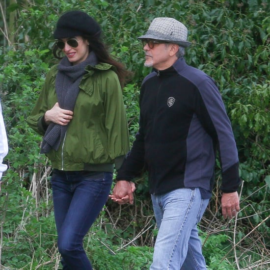 George and Amal Clooney Walking in England April 2017