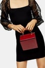 Topshop Meg Red Boxy Crossbody Bag