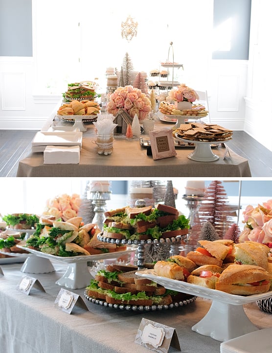 Food Table A Magical Winter Wonderland First Birthday Party