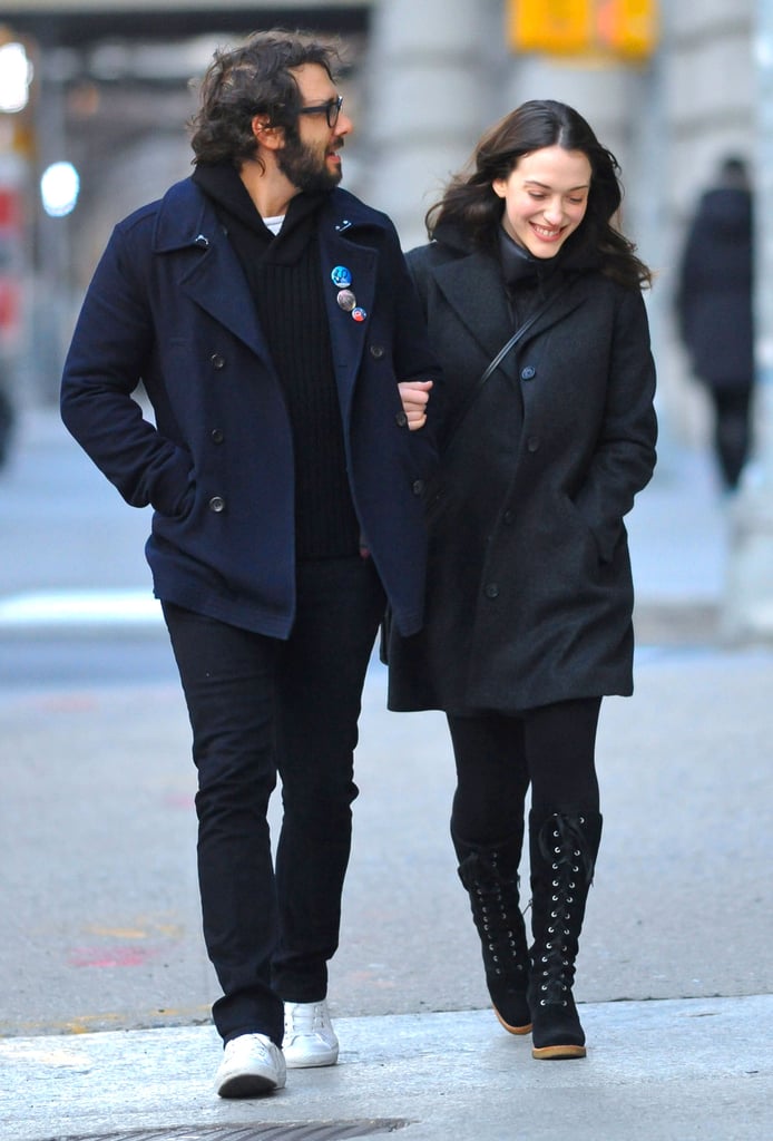 Josh Groban and Kat Dennings took a New Year's Eve stroll in NYC.