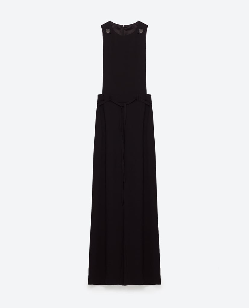 Like your overalls, only a bit more polished.
Long Belted Jumpsuit ($100)