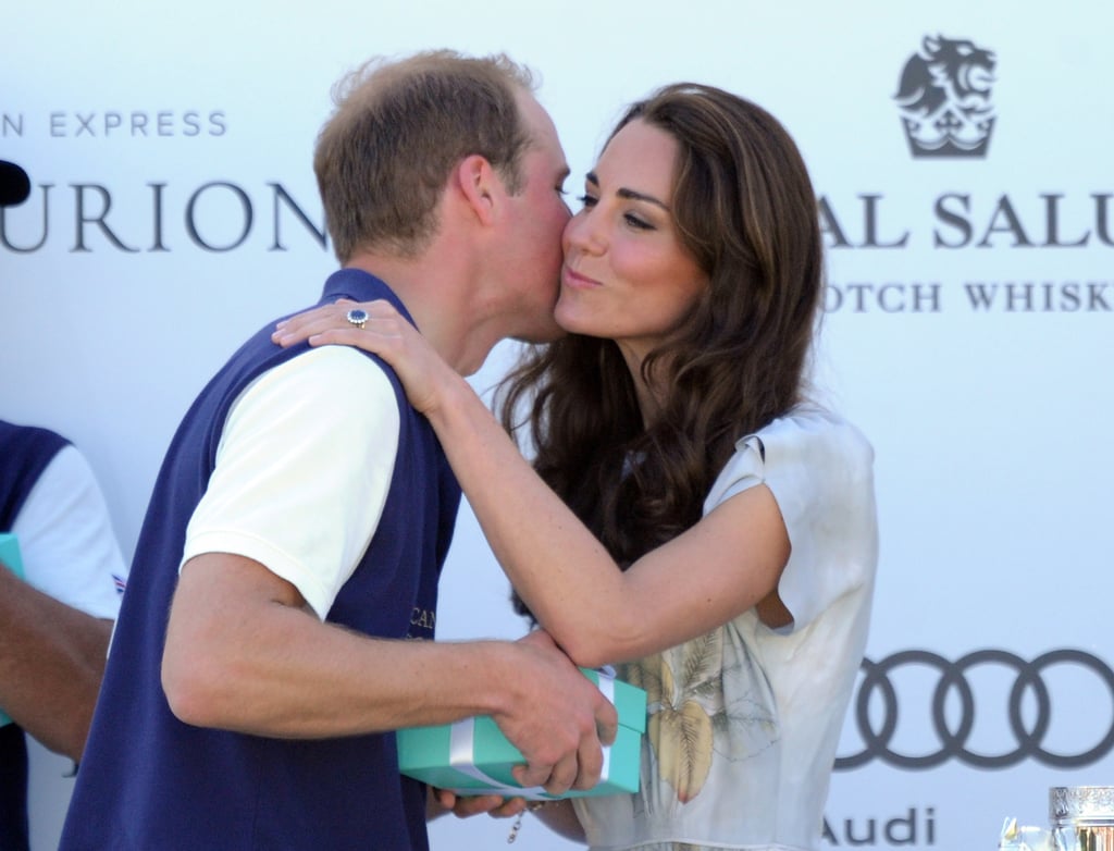 . . . and the Cambridges have occasionally engaged in casual touches or hand-holding (as at Princess Eugenie's wedding) or even a rare public kiss.