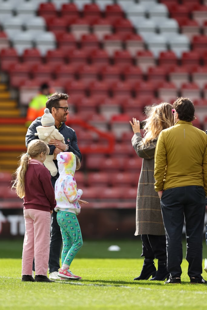 Ryan Reynolds, Blake Lively, and Kids at Wrexham FC