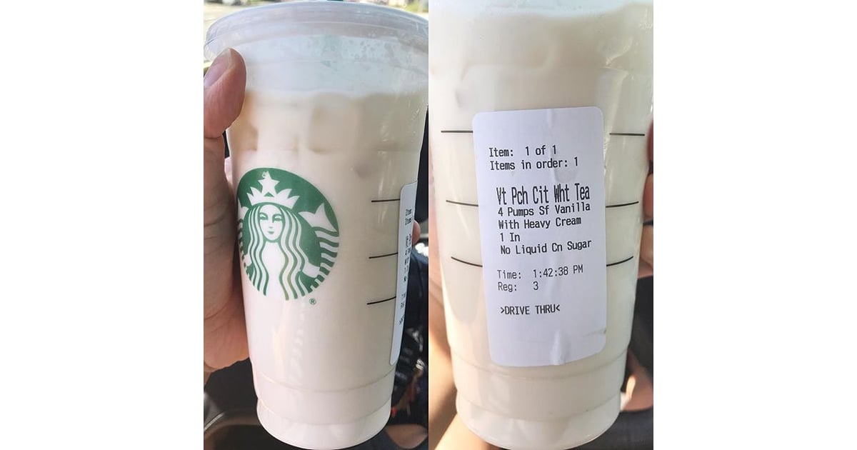 Peach Citrus White Tea Keto Starbucks Drinks POPSUGAR Fitness Photo 4