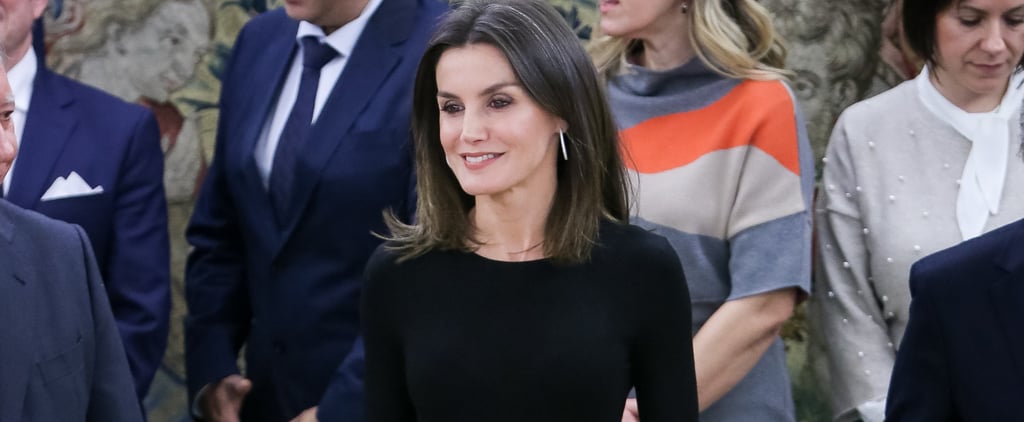 Queen Letizia's Zara Snakeskin Skirt