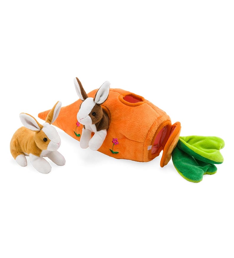 HearthSong Plush Bunny Portable Play Set