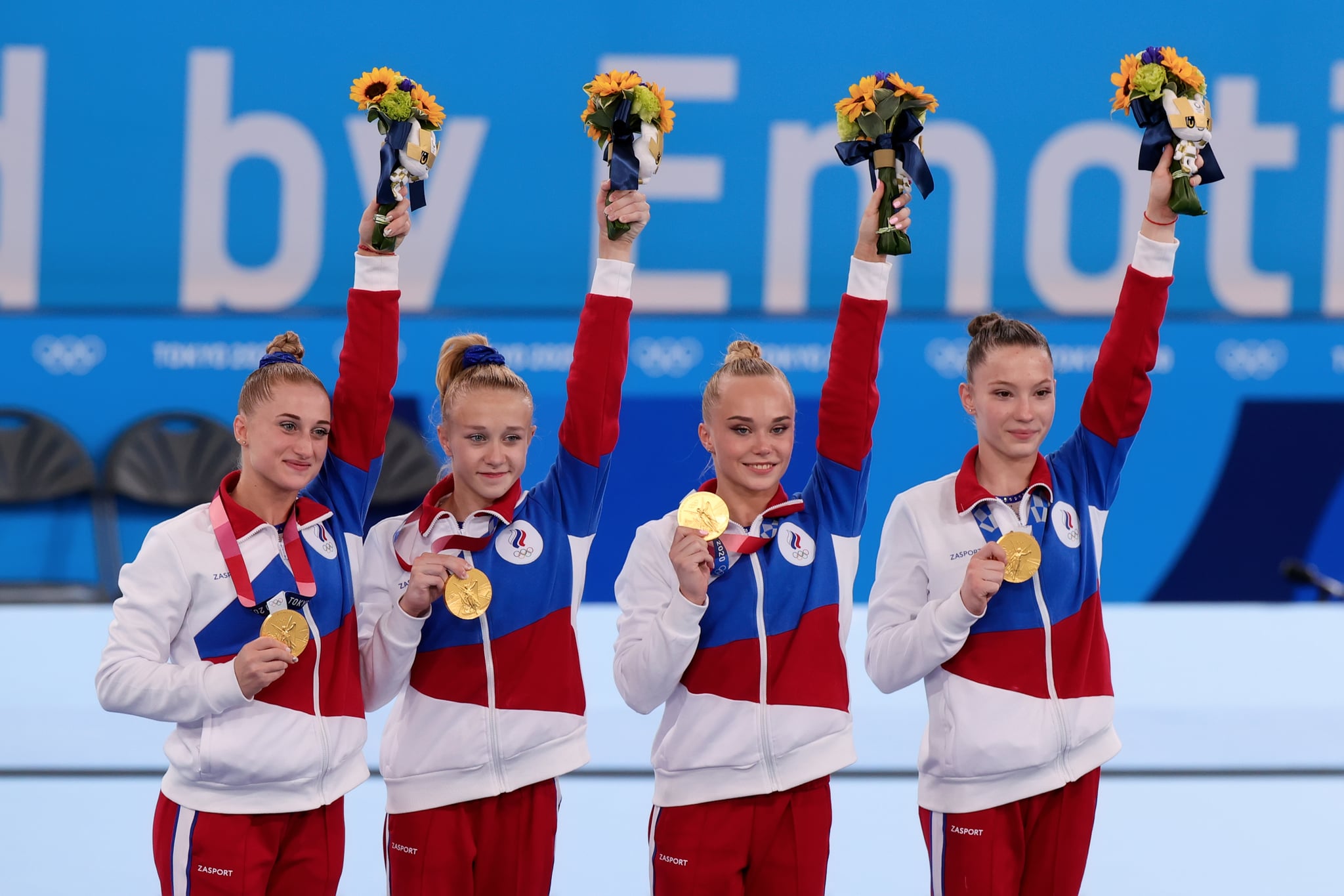 Us Olympic Women S Gymnastics Team Gets Silver Roc Wins Popsugar Fitness
