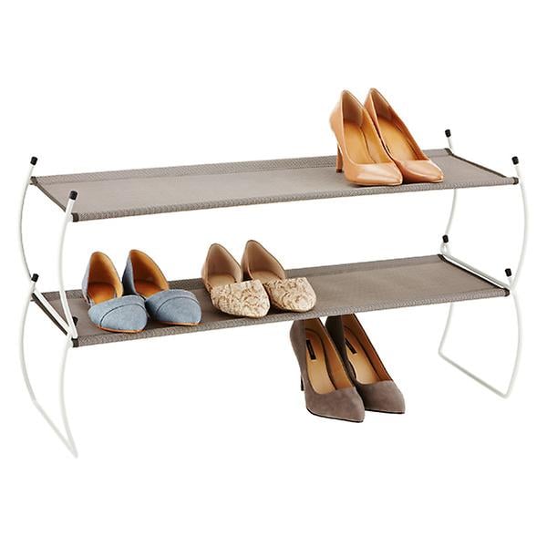 Umbra White Carrie Stackable Shoe Shelf
