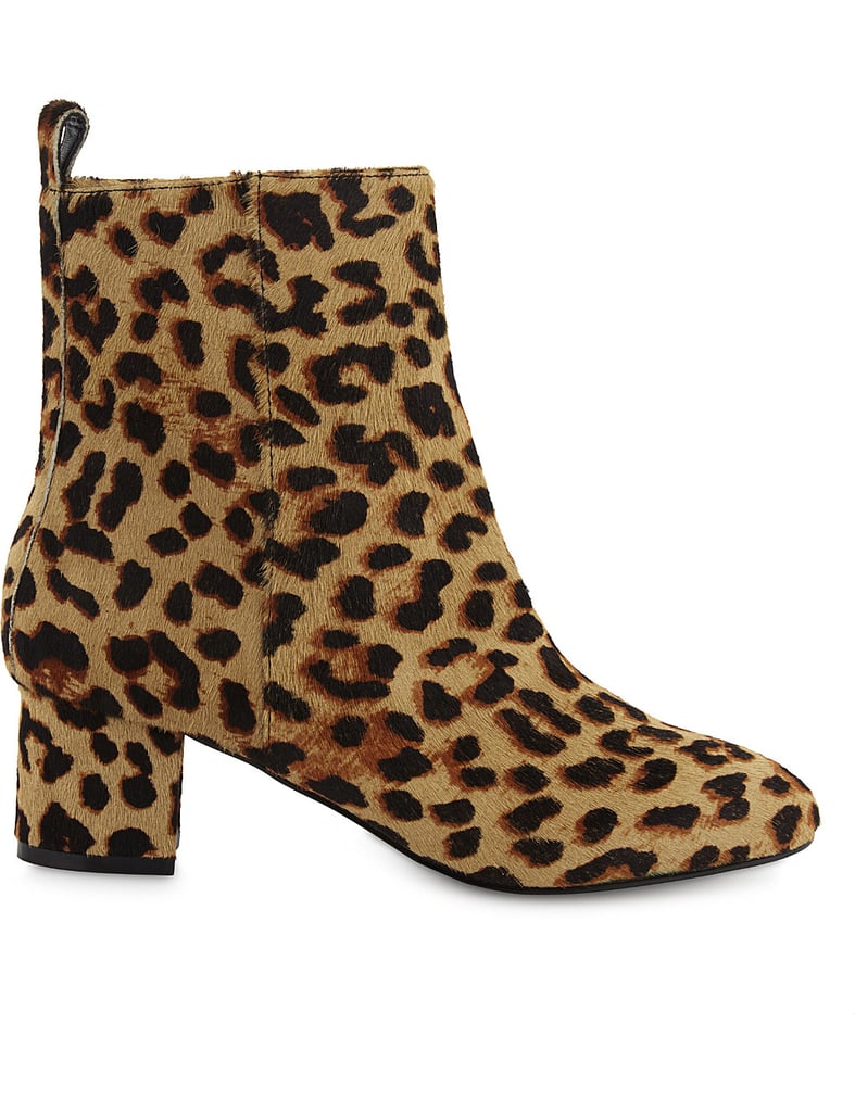 Gigi Hadid's Leopard Print Ankle Boots | POPSUGAR Fashion