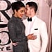 Priyanka Chopra's Black Dress With Nick Jonas Fashion Week