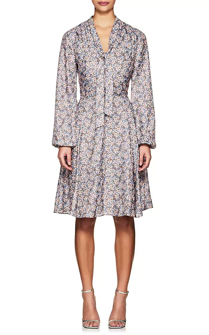 Barneys New York Floral Long-Sleeve Dress