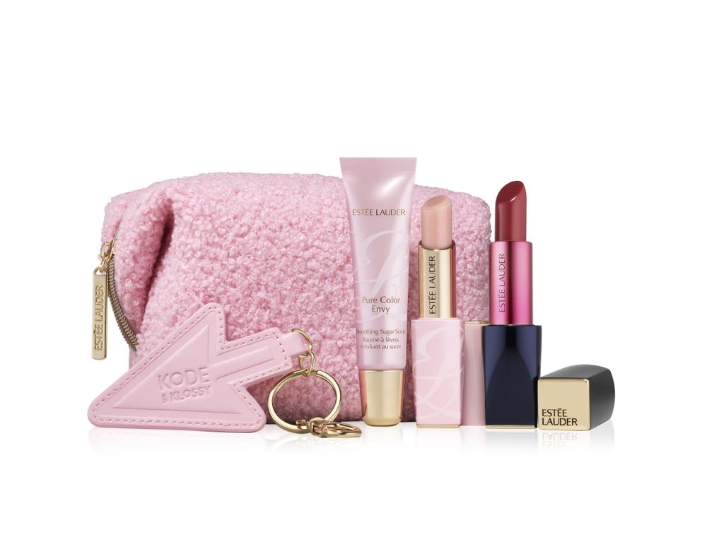 The Lip Kloss Kit features three of Kloss's favorite Estée Lauder products, the Pure Color Envy Color Replenish Lip Balm, Soothing Sugar Scrub, and Sculpting Lipstick in Rebellious Rose, housed in a chic pink cosmetic bag with a Kode With Klossy keychain. "I knew I wanted to include some of my favorite products, but also wanted it to be a fun keepsake," said Kloss. 
This union between the beauty world and the tech industry is about more than just raising money for a great cause — it creates real-life opportunities. "This year, we created a lab in which our Kode With Klossy scholars had the opportunity to create custom prototypes Estée Lauder landing pages to learn about user experience and design and how important it is to be creative when building HTML and CSS," said Kloss. "There's a quote I love that says, 'great leaders create other leaders.' Working with Estée Lauder gives our scholars the chance to learn from the most influential female leaders in the industry, a truly once in a lifetime experience."
The Estée Lauder x Kode With Klossy Lip Kloss Kit ($75) is available for purchase on EsteeLauder.com.