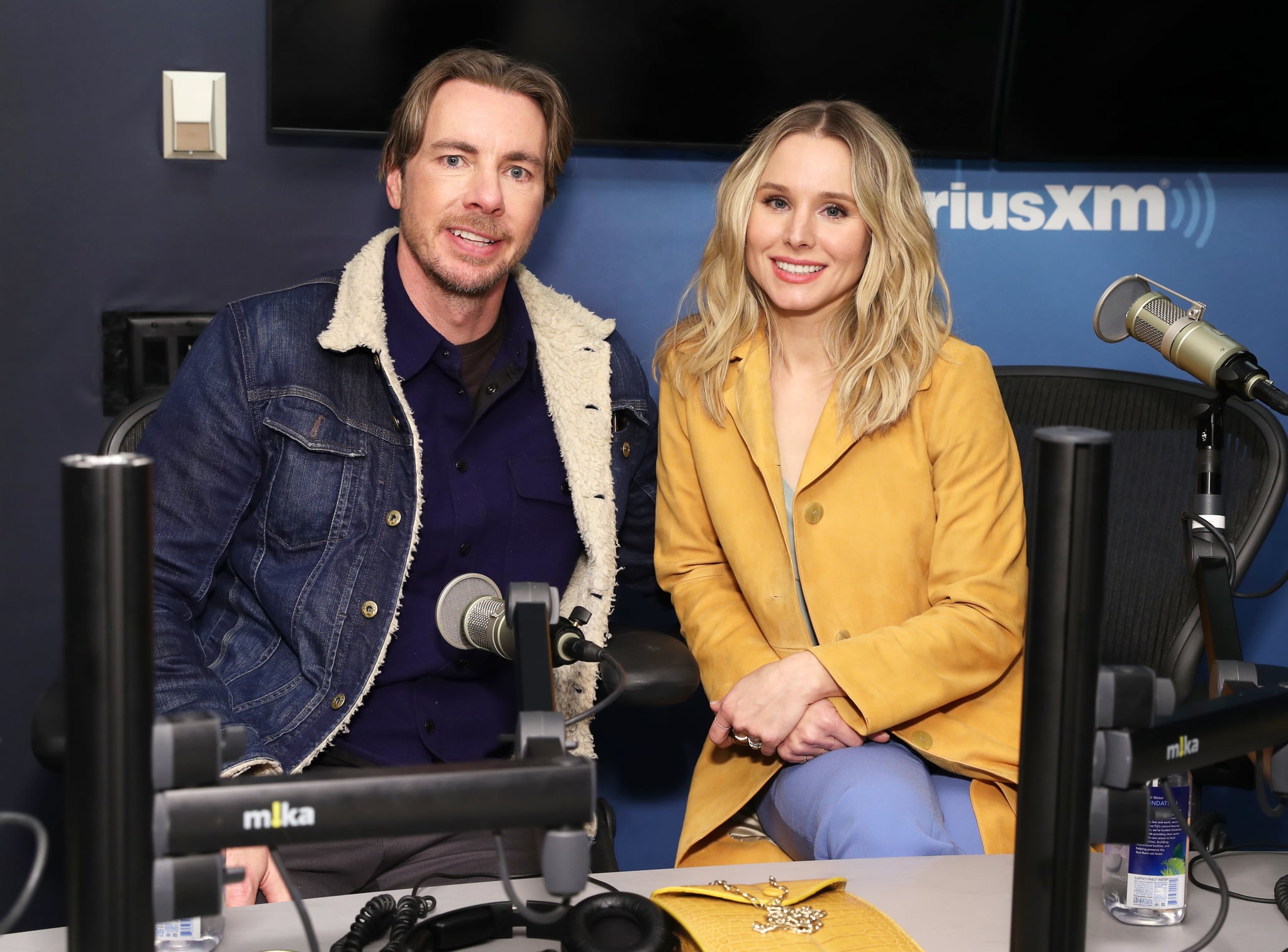 NEW YORK, NY - FEBRUARY 25:  Actors Dax Shepard and Kristen Bell visit the SiriusXM Studios on February 25, 2019 in New York City.  (Photo by Cindy Ord/Getty Images)