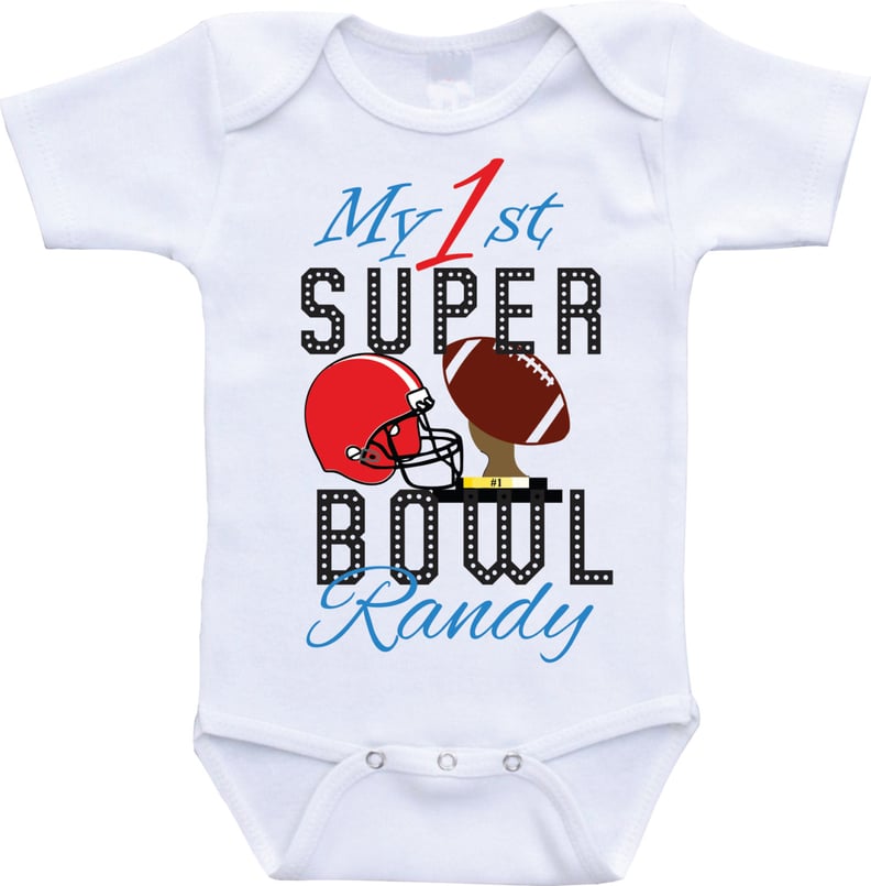 Personalized "My First Super Bowl" Onesie