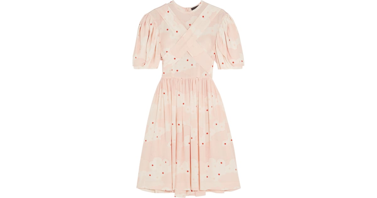 SIMONE ROCHA Printed silk mini dress ($1,490) | Diane Kruger in Net-a ...