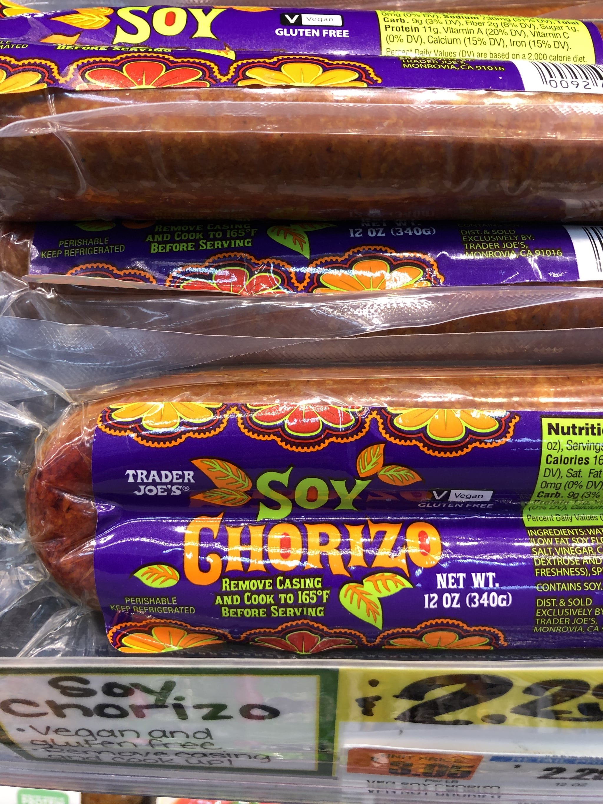 Soy chorizo trader joe's top