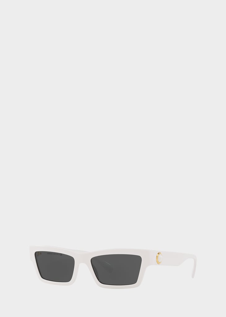 Versace White Medusa Ares Cat Eye Sunglasses