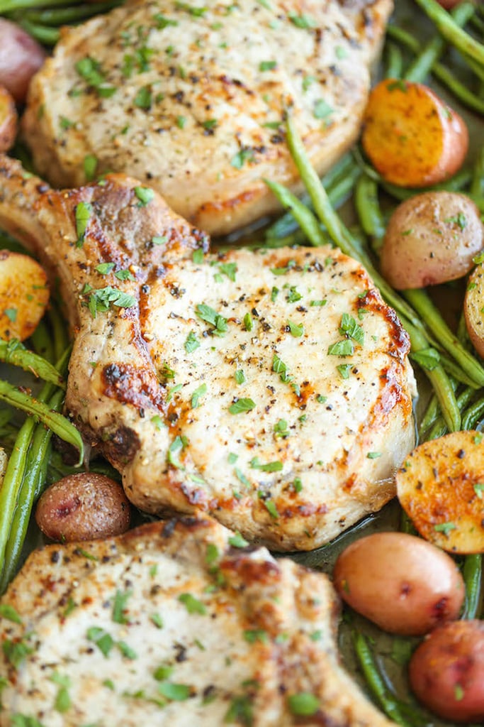 Ranch Pork Chops With Green Beans and Potatoes | Fast and Easy One-Pan ...
