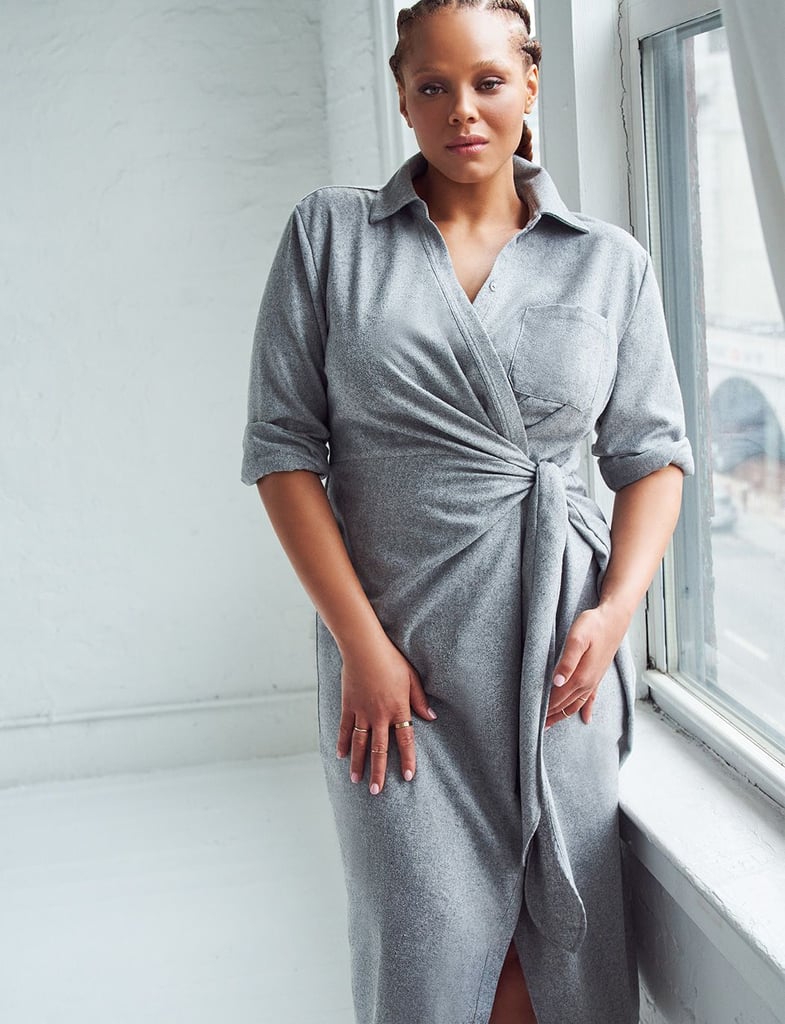 A Sleek Shirtdress: Eloquii Wrap Waist Shirtdress