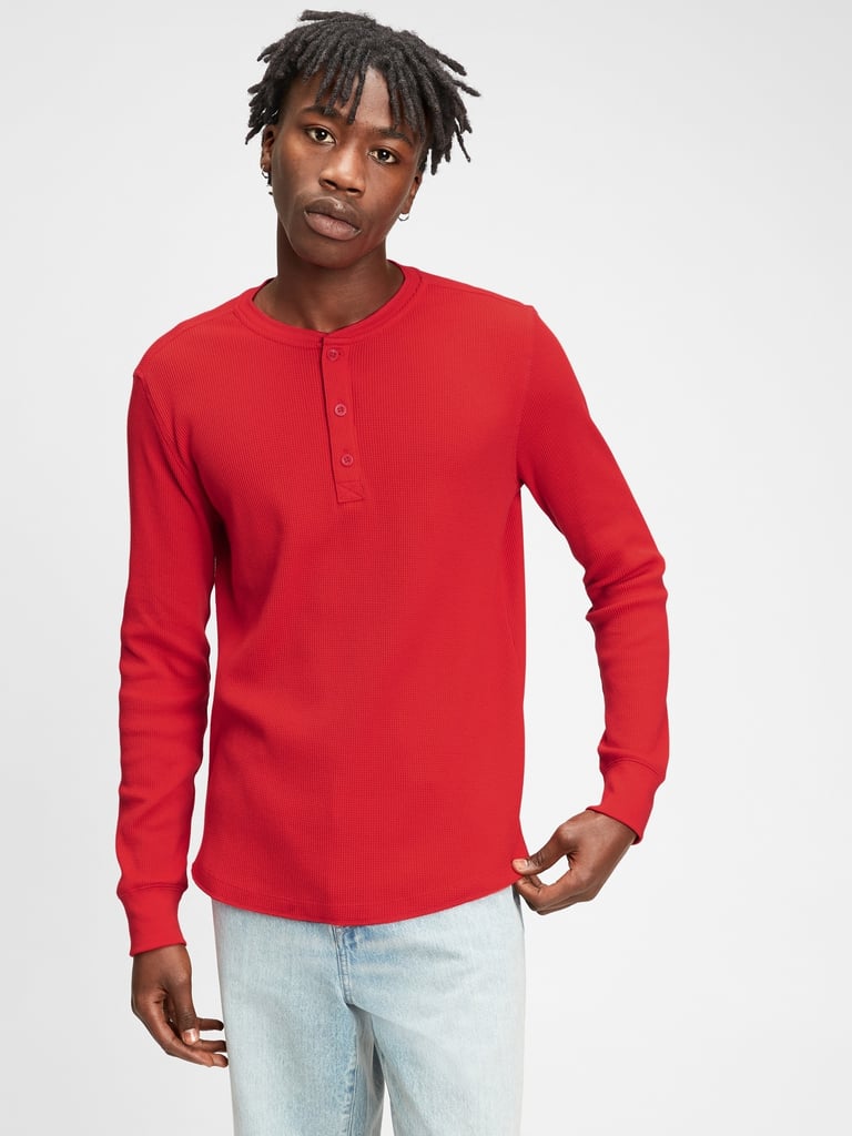 Gap Waffle Henley T-Shirt